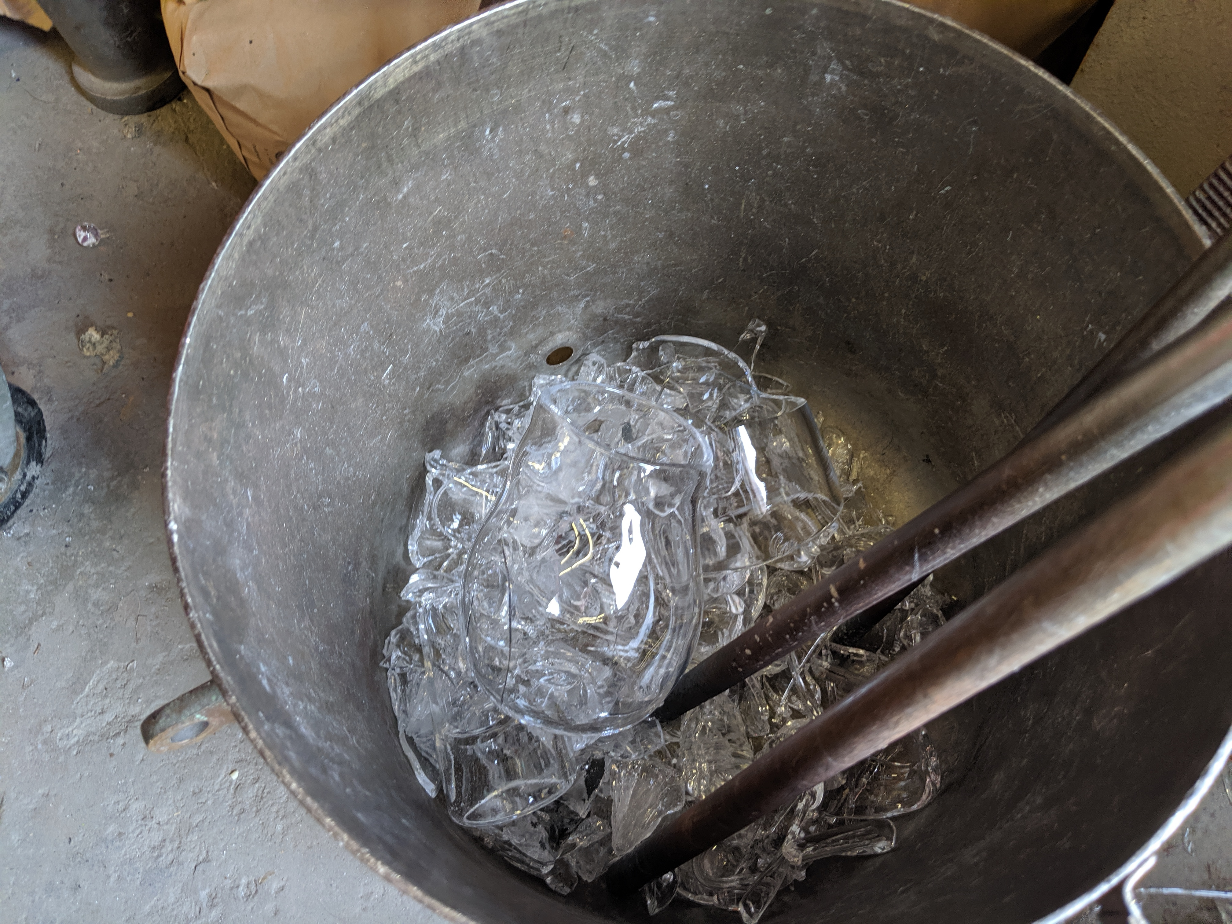 broken thing in a bucket