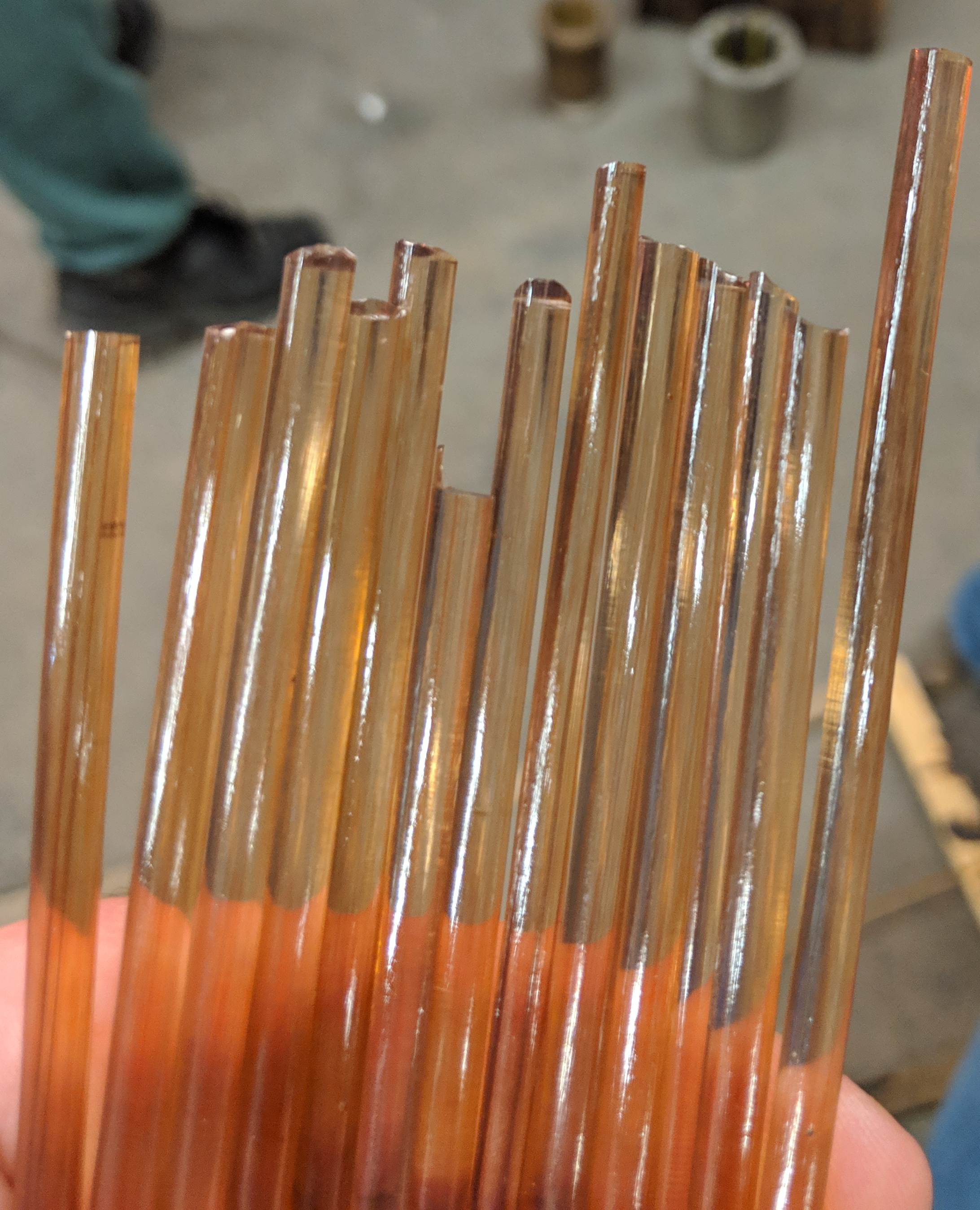 Cane after it's been chopped up