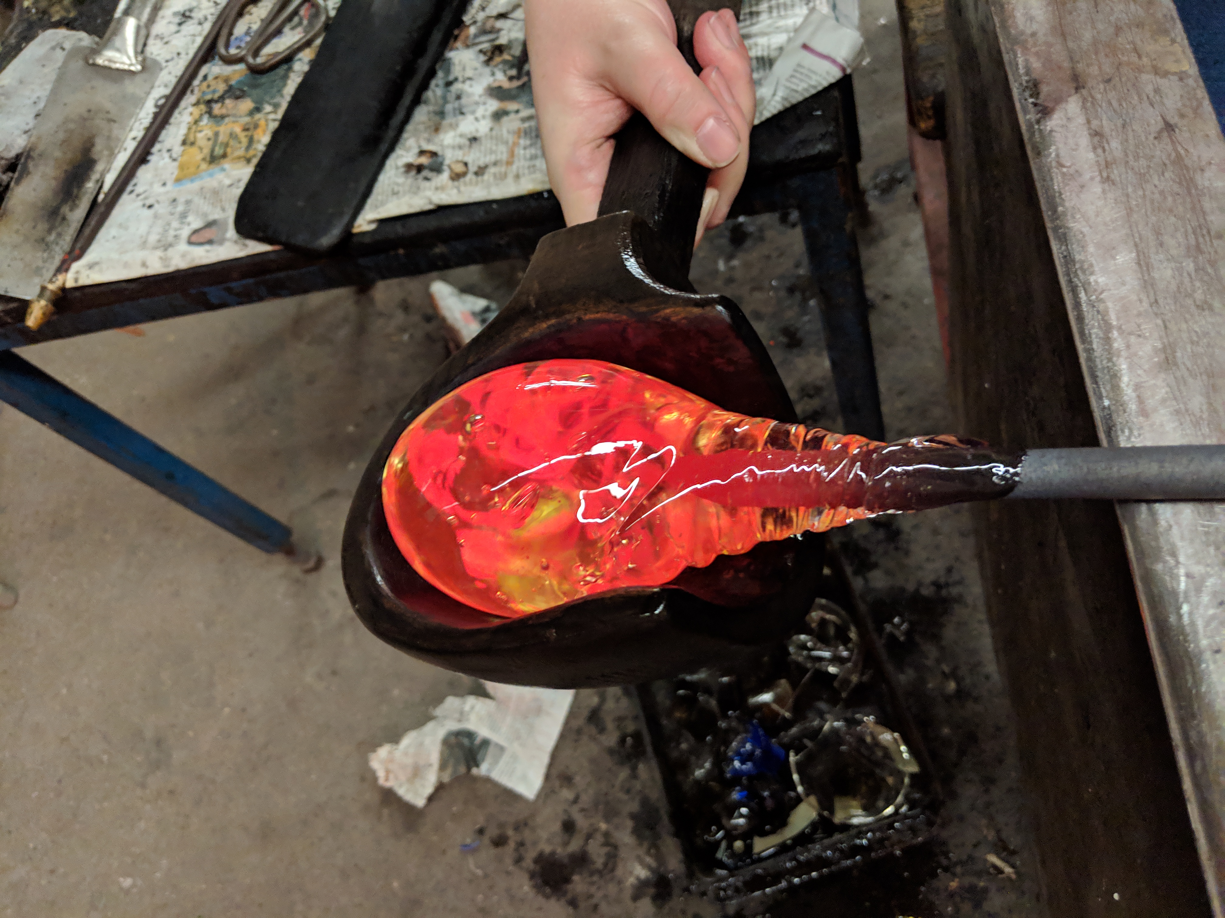 Paper weight in the making